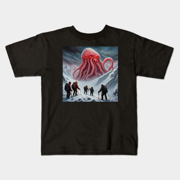 Antarctic Mountain of Madness Kids T-Shirt by Lyvershop